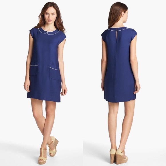 kate spade Dresses & Skirts - Kate Spade Thelma French Blue Shift Dress Pockets Sz6